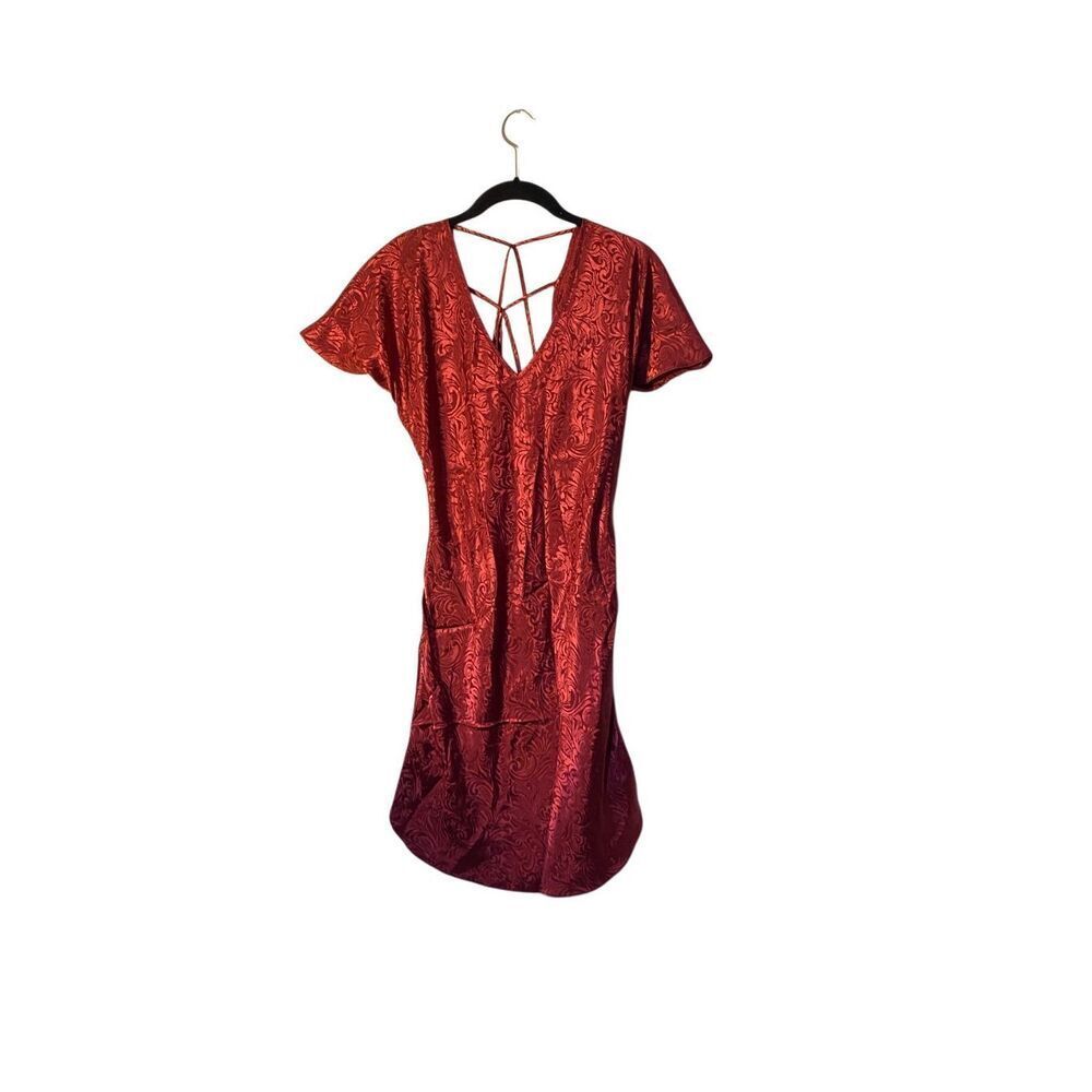 Inner most women’s Burgundy, paisley print, slip dress M